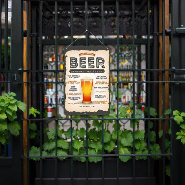 Paint by Numbers Metal Poster - Beer Around the World