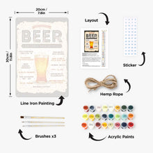 Load image into Gallery viewer, Paint by Numbers Metal Poster - Beer Around the World