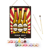 Paint by Numbers Metal Poster - Triple Taste Figured'Art