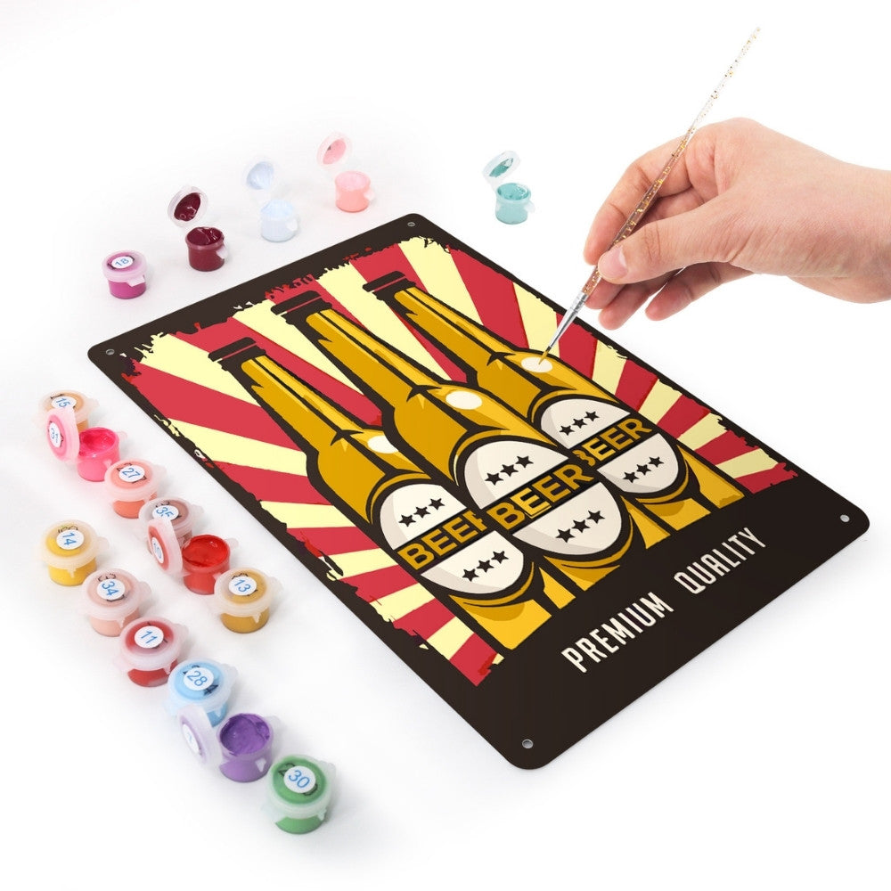 Paint by Numbers Metal Poster - Triple Taste