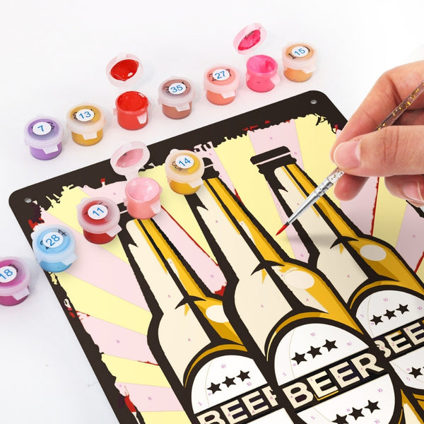 Paint by Numbers Metal Poster - Triple Taste