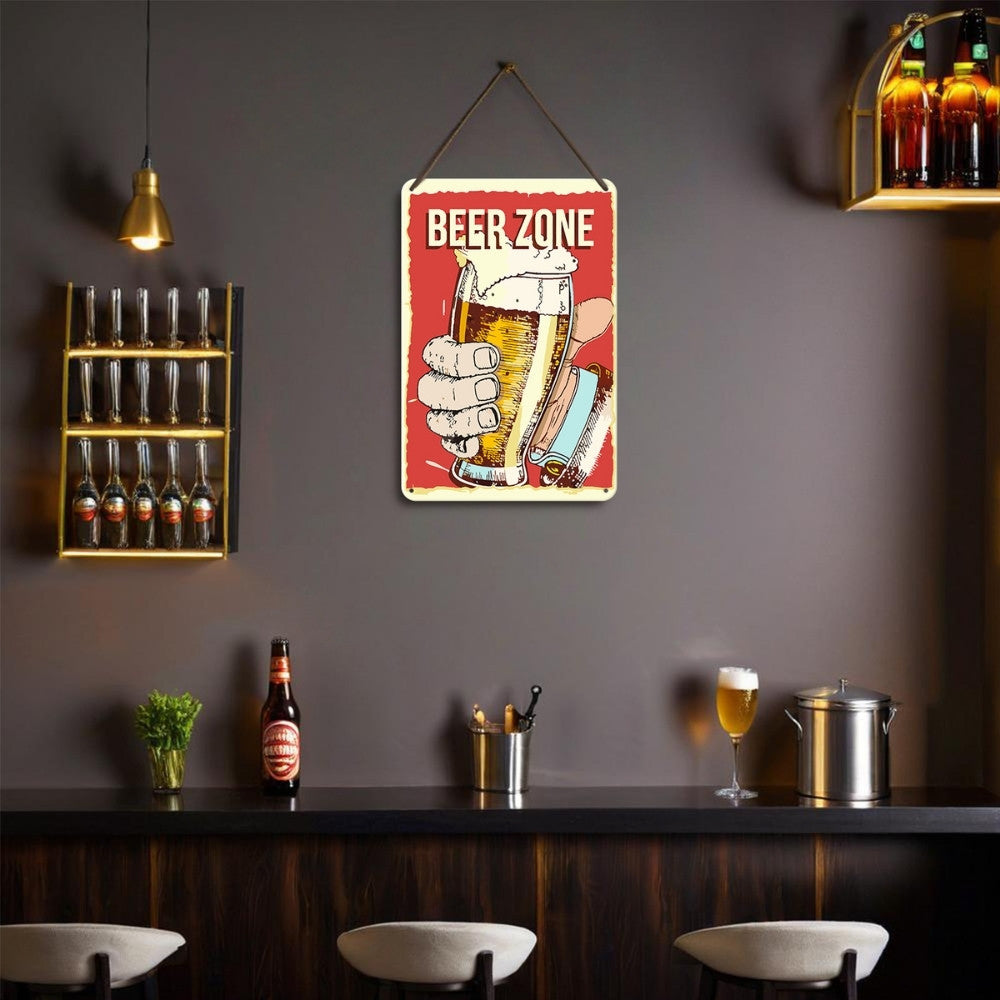 Paint by Numbers Metal Poster - Beer Zone