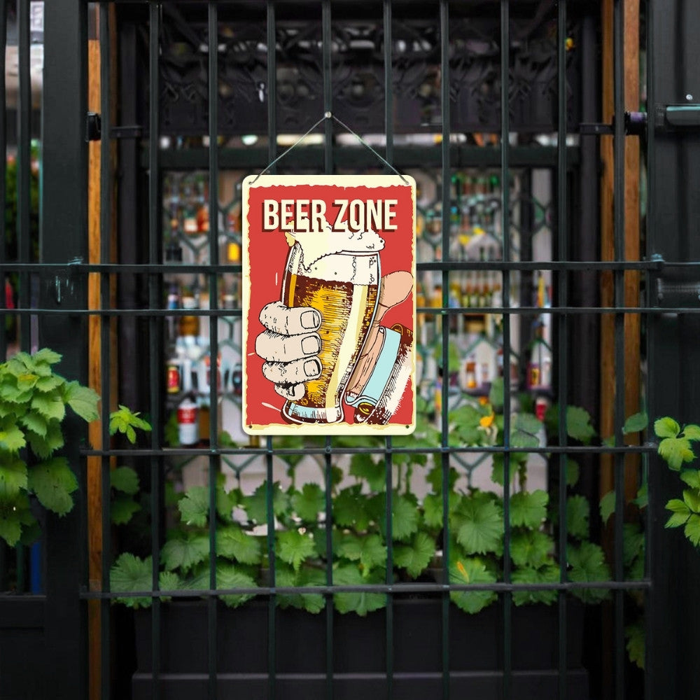 Paint by Numbers Metal Poster - Beer Zone