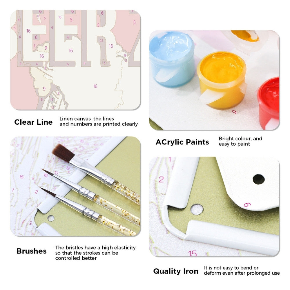 Paint by Numbers Metal Poster - Beer Zone