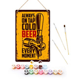 Paint by Numbers Metal Poster - Blonde Beer Figured'Art