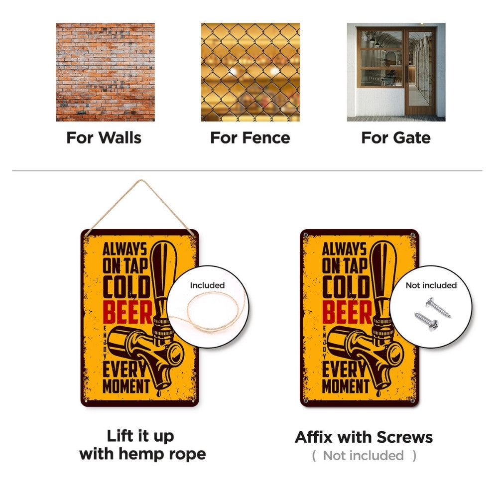 Paint by Numbers Metal Poster - Blonde Beer