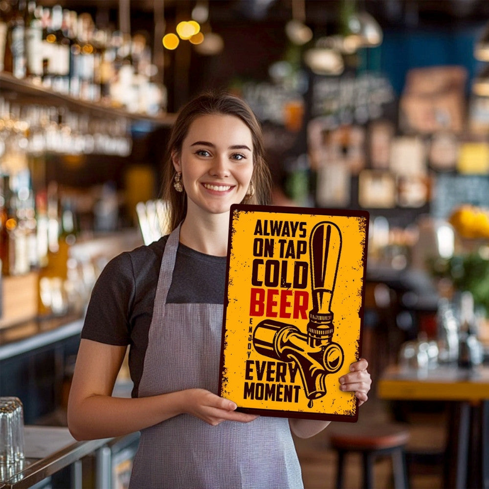 Paint by Numbers Metal Poster - Blonde Beer