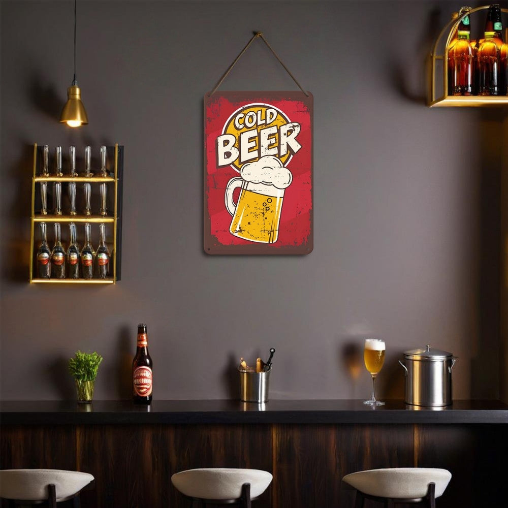 Paint by Numbers Metal Poster - Cold Beer Mug