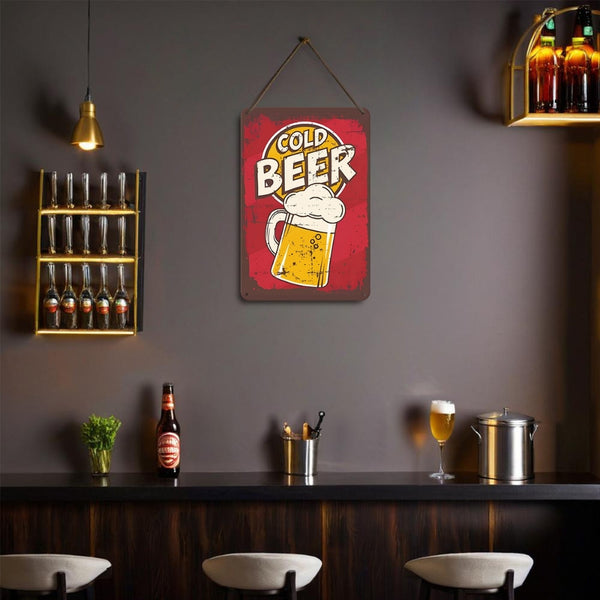 Paint by Numbers Metal Poster - Cold Beer Mug