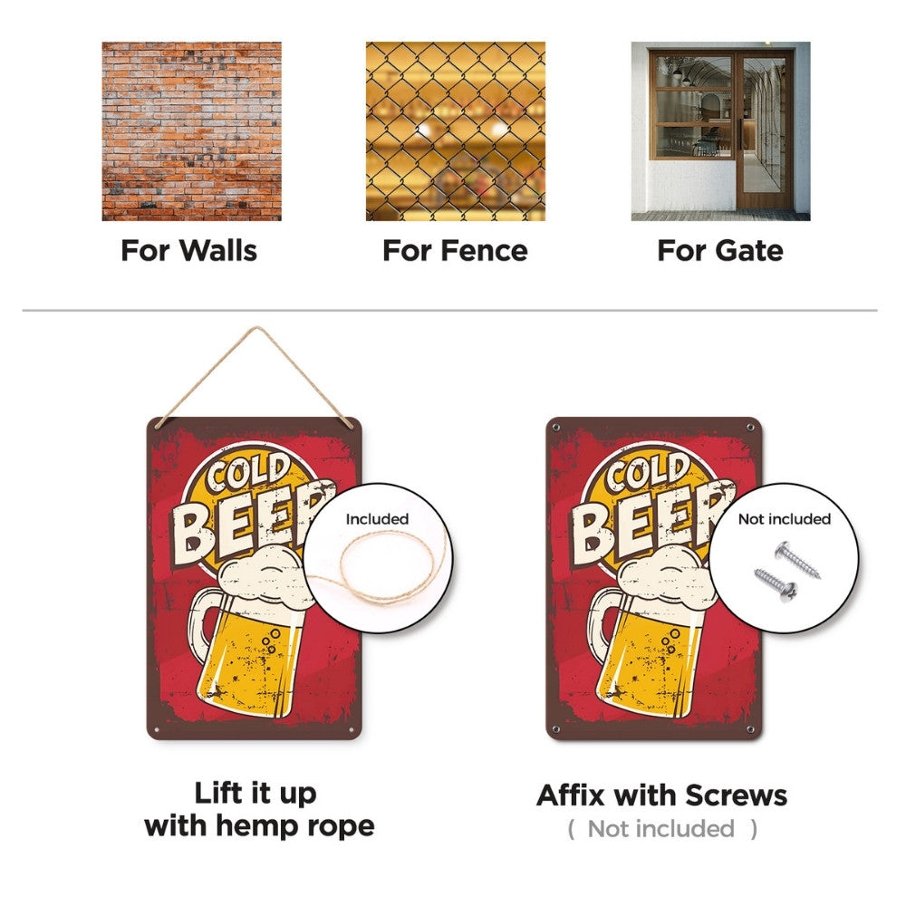 Paint by Numbers Metal Poster - Cold Beer Mug