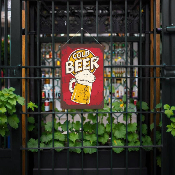 Paint by Numbers Metal Poster - Cold Beer Mug
