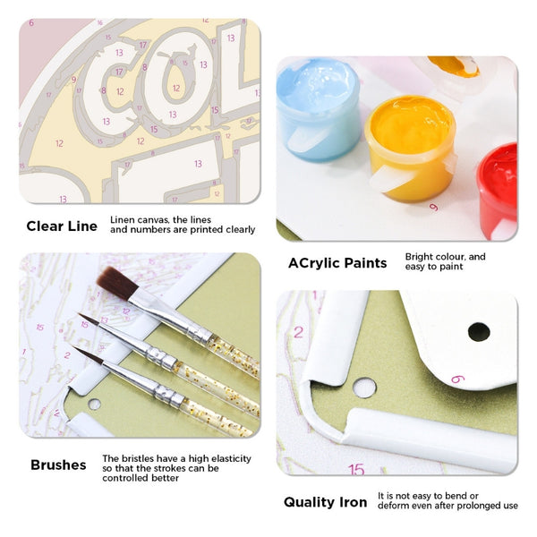 Paint by Numbers Metal Poster - Cold Beer Mug