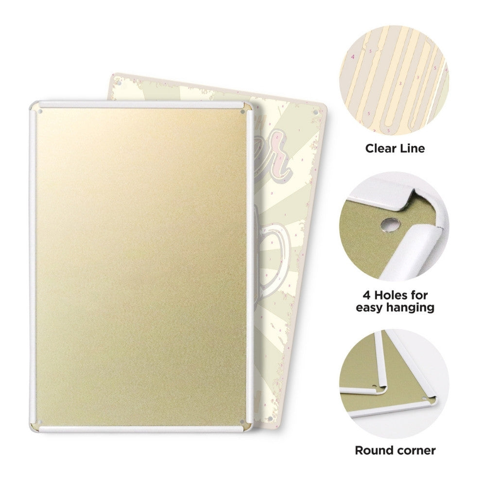 Paint by Numbers Metal Poster - Fresh Beer Two Mugs