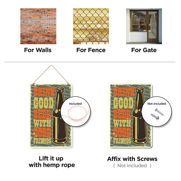 Paint by Numbers Metal Poster - Good Beer with Good Friends