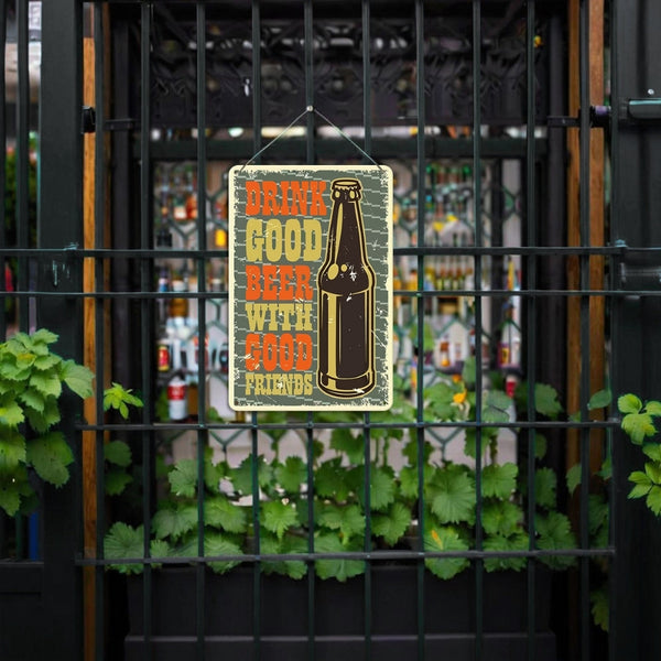 Paint by Numbers Metal Poster - Good Beer with Good Friends