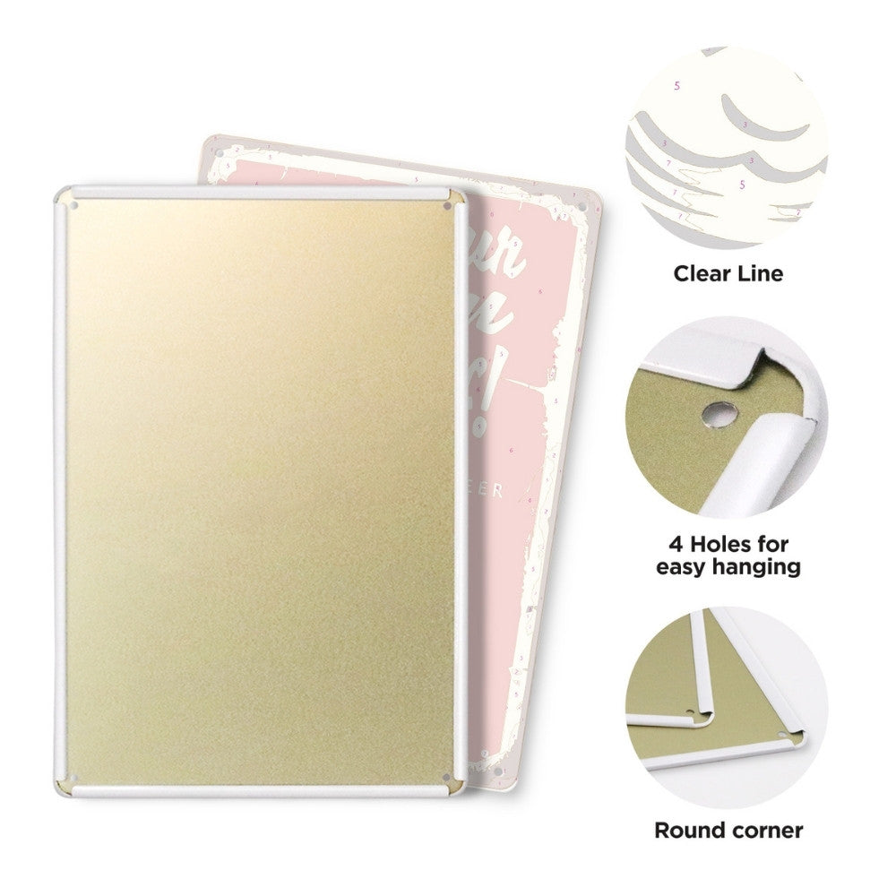 Paint by Numbers Metal Poster - Give Your Brain the Night Off