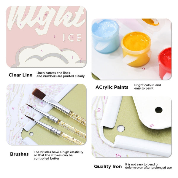 Paint by Numbers Metal Poster - Give Your Brain the Night Off