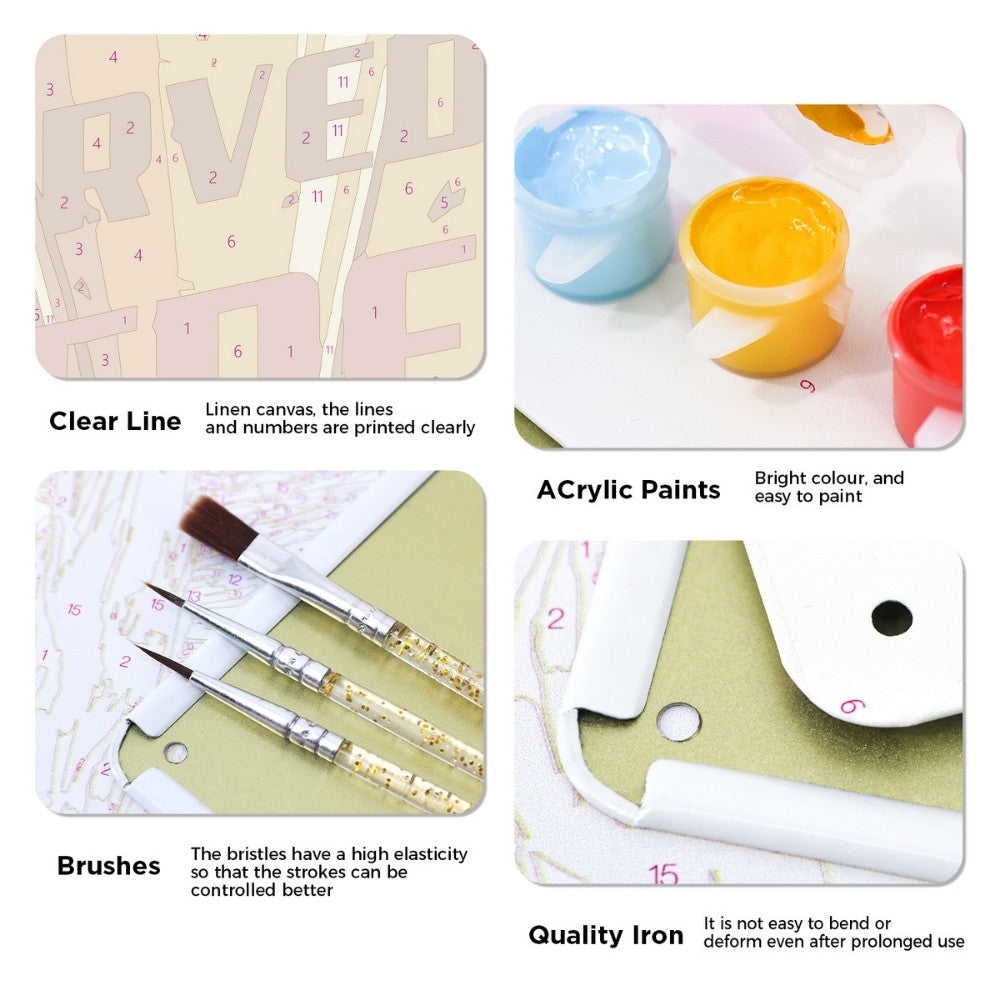 Paint by Numbers Metal Poster - Fresh Beer Served Here