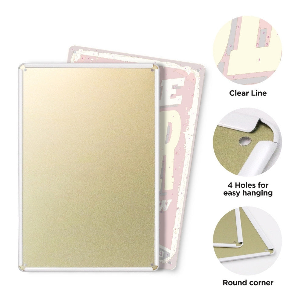 Paint by Numbers Metal Poster - Free Beer