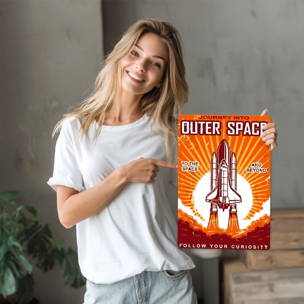 Paint by Numbers Metal Poster - Journey into Space