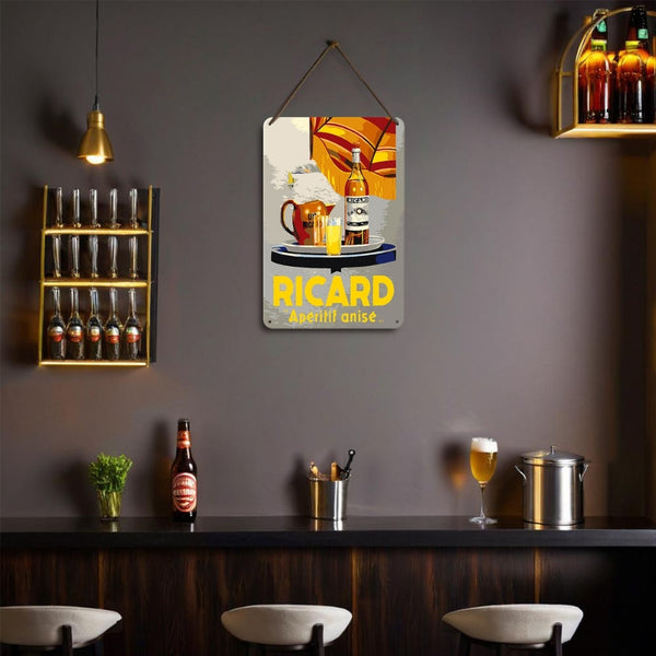 Paint by Numbers Metal Poster - Ricardo Aperitif Gray