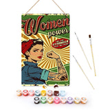 Paint by Numbers Metal Poster - Women Power Figured'Art