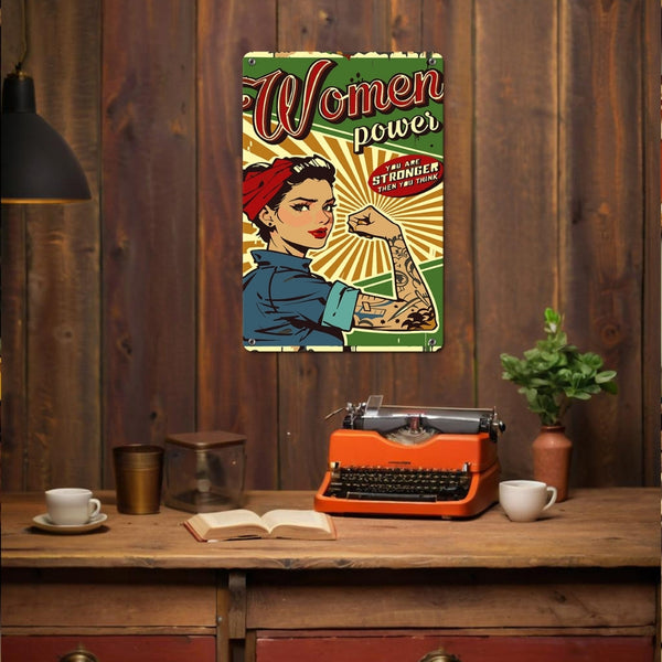 Paint by Numbers Metal Poster - Women Power