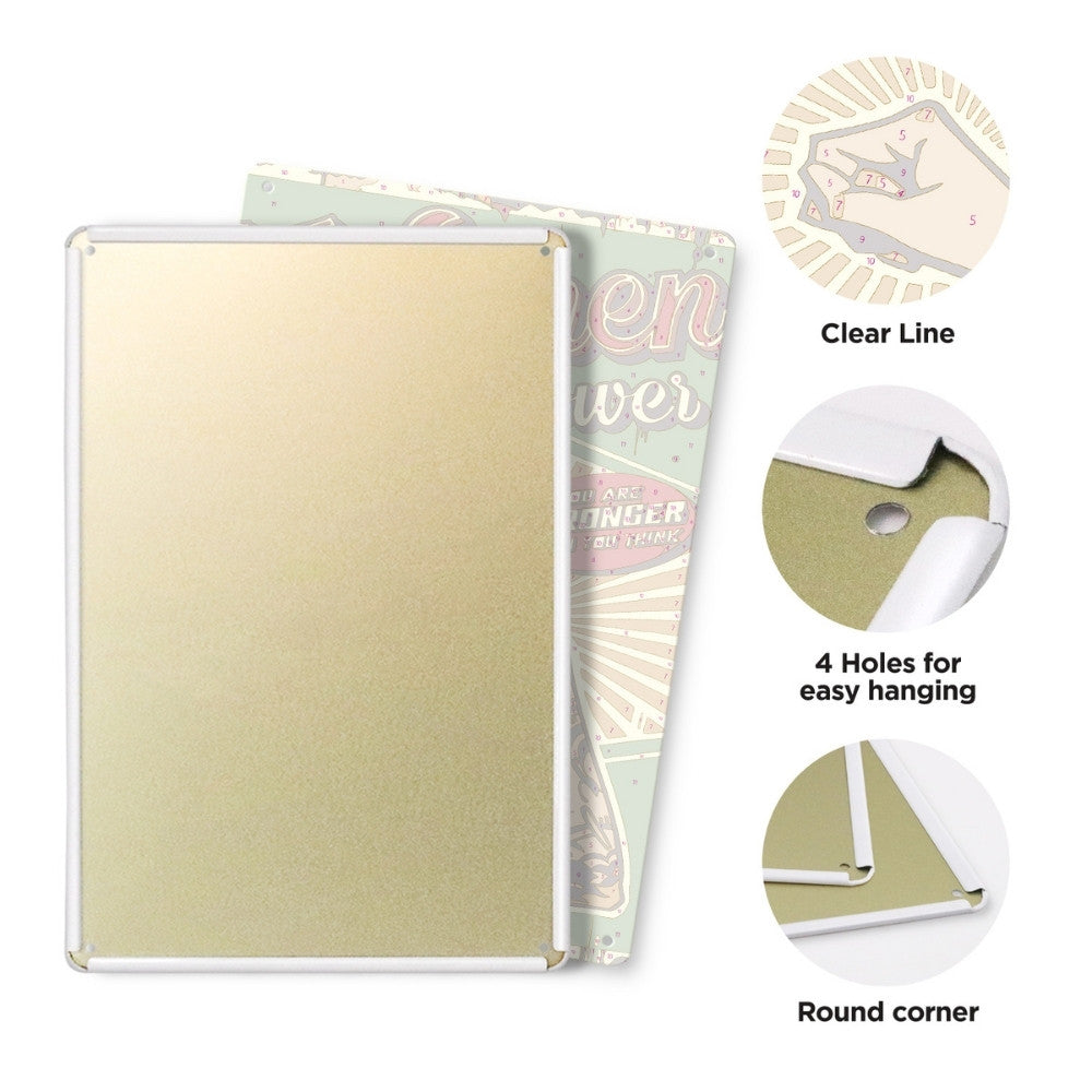 Paint by Numbers Metal Poster - Women Power