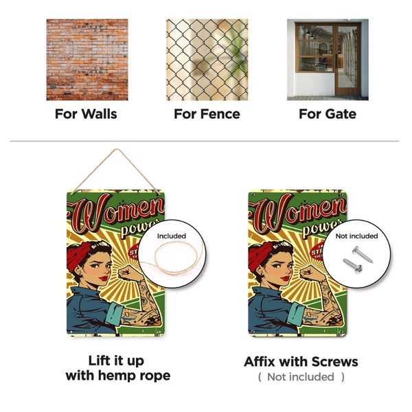 Paint by Numbers Metal Poster - Women Power