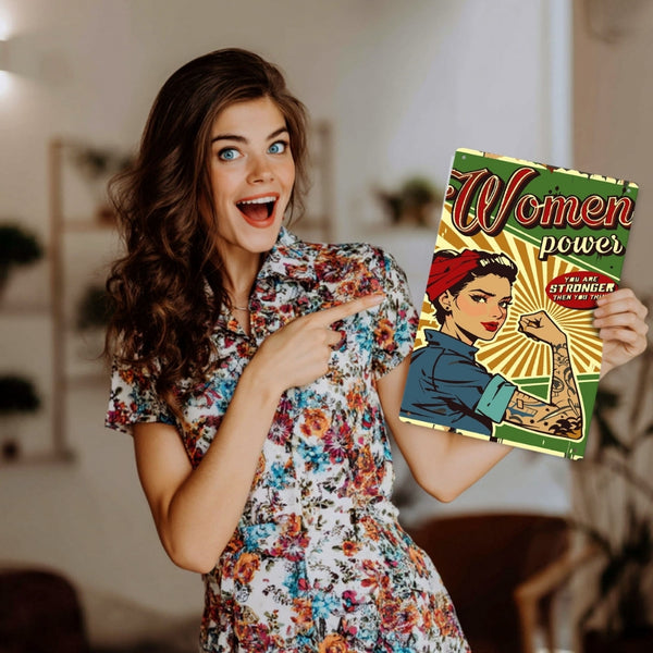 Paint by Numbers Metal Poster - Women Power