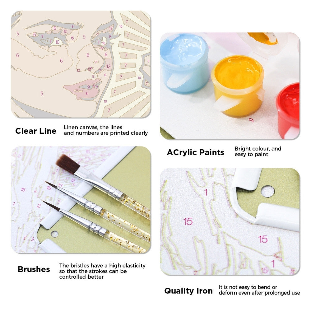 Paint by Numbers Metal Poster - Women Power