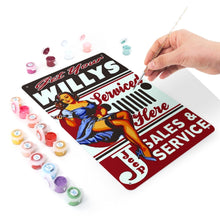 Load image into Gallery viewer, Paint by Numbers Metal Poster - Serviced Here