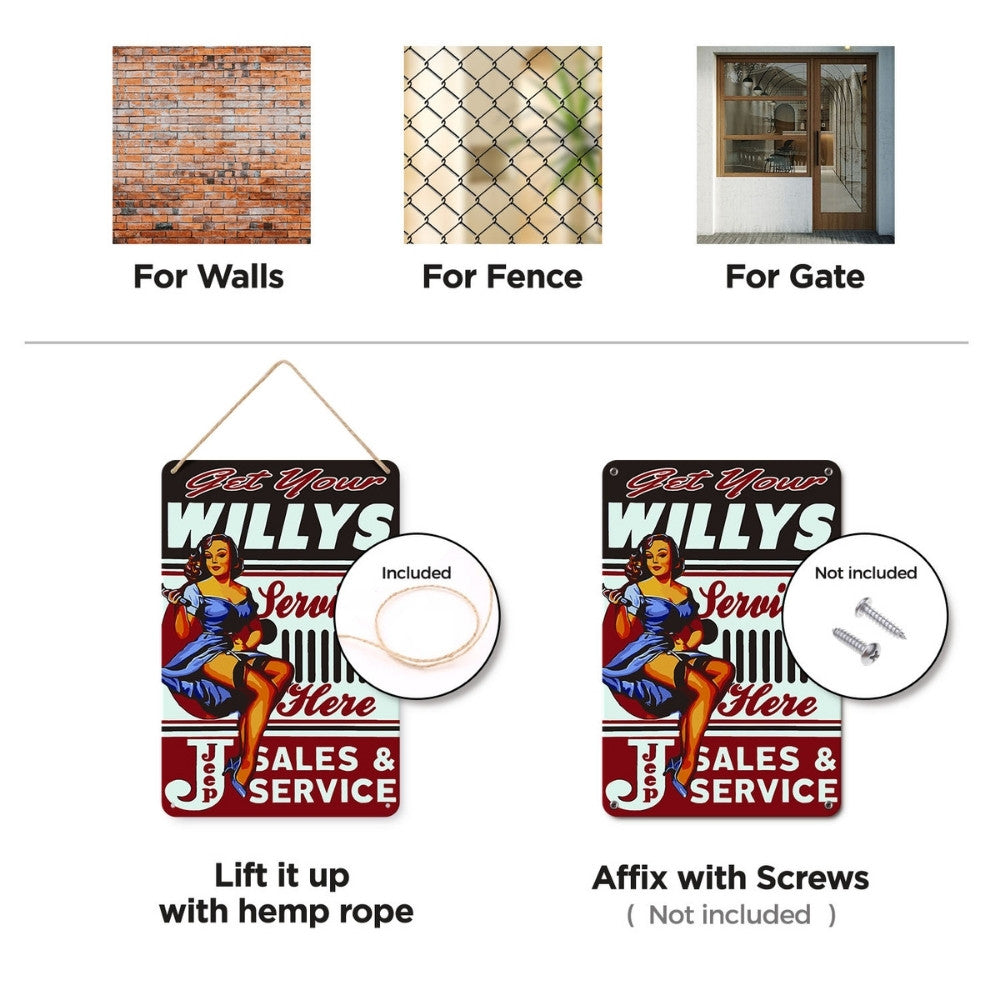 Paint by Numbers Metal Poster - Serviced Here