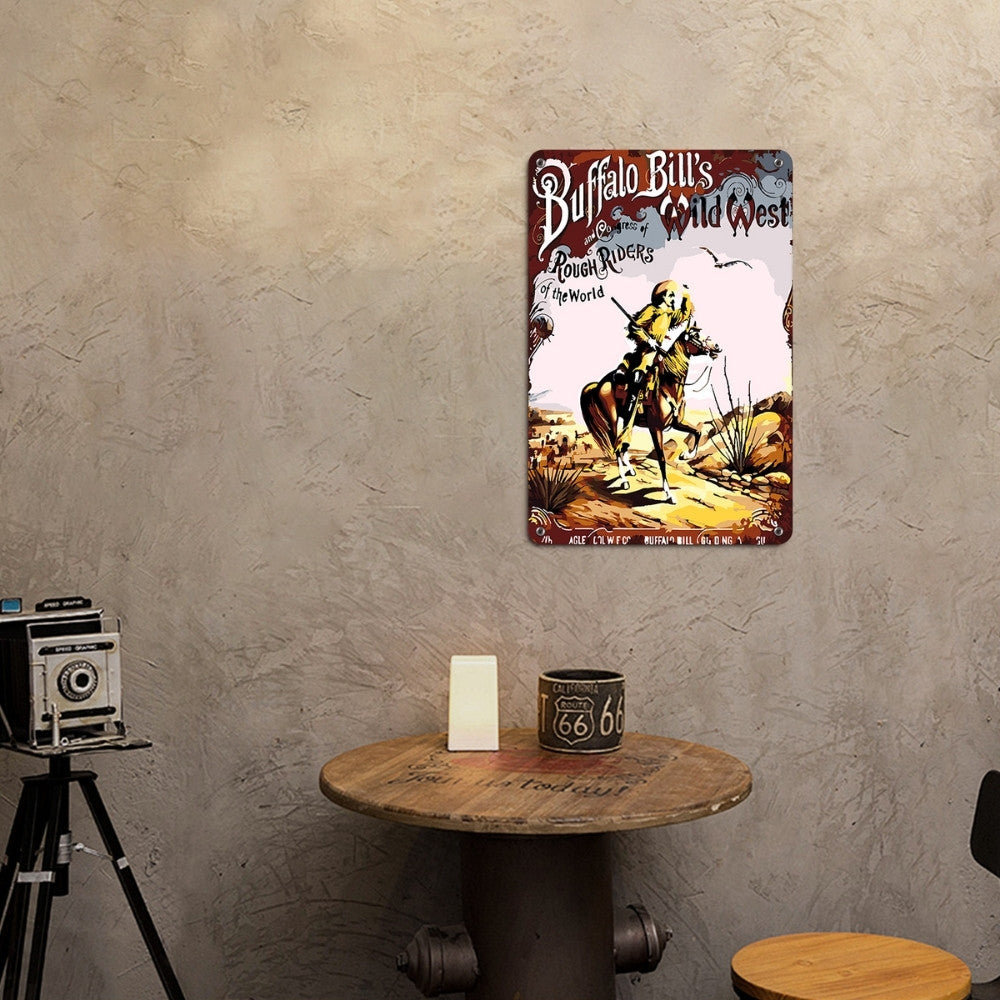 Paint by Numbers Metal Poster - Buffalo Bill