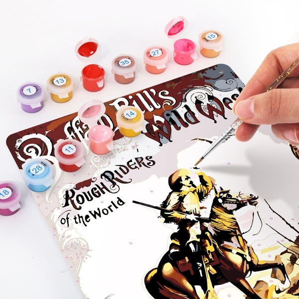 Paint by Numbers Metal Poster - Buffalo Bill