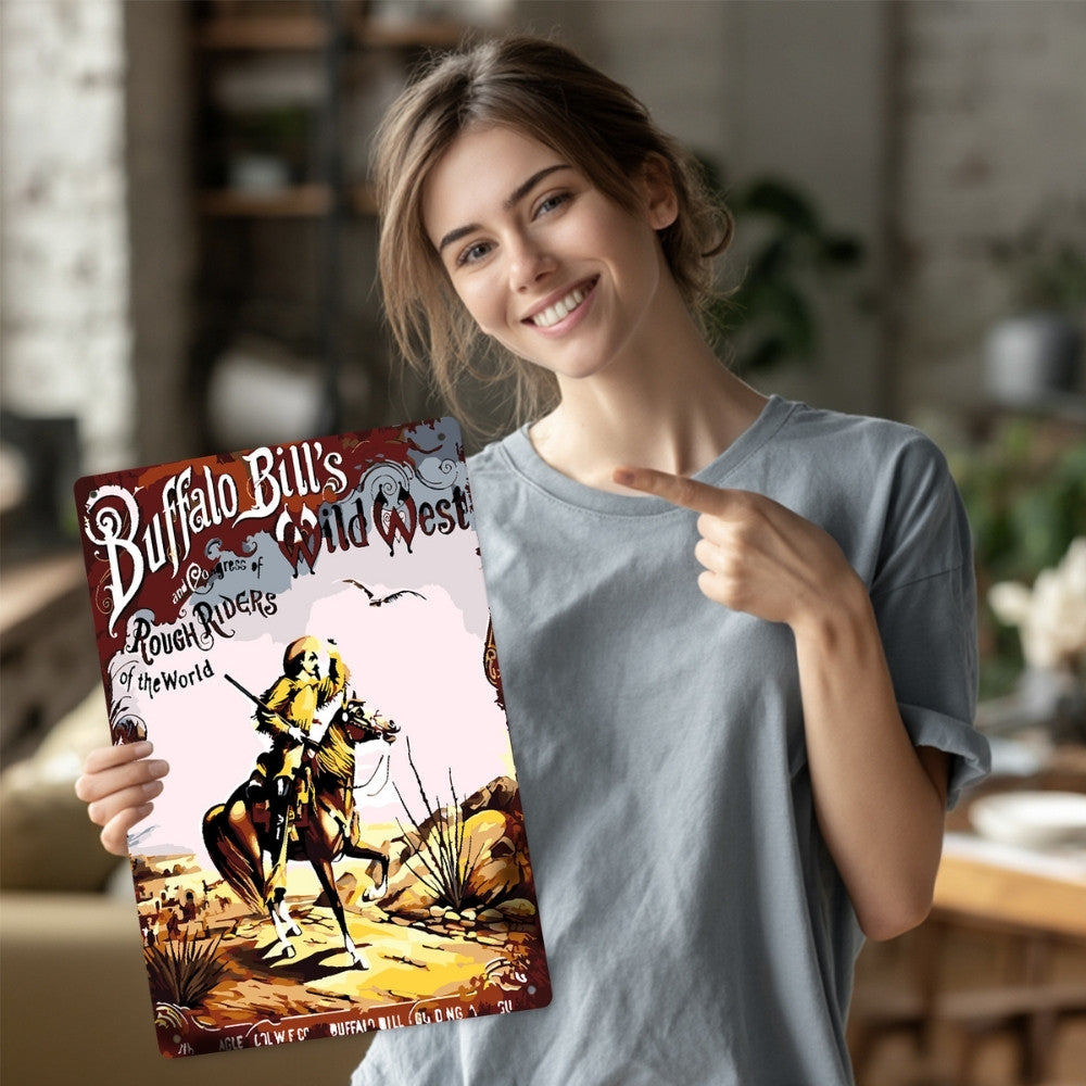 Paint by Numbers Metal Poster - Buffalo Bill