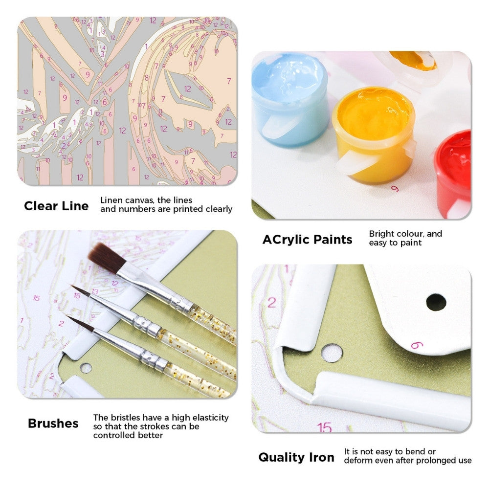 Paint by Numbers Metal Poster - Rickster