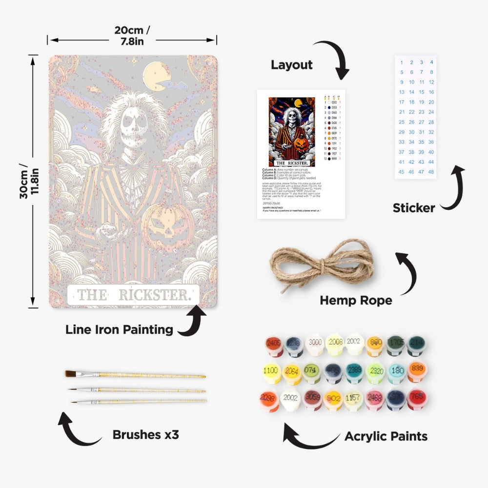 Paint by Numbers Metal Poster - Rickster