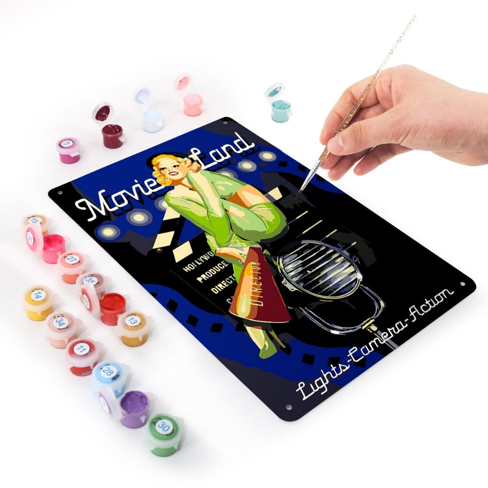 Paint by Numbers Metal Poster - Movieland