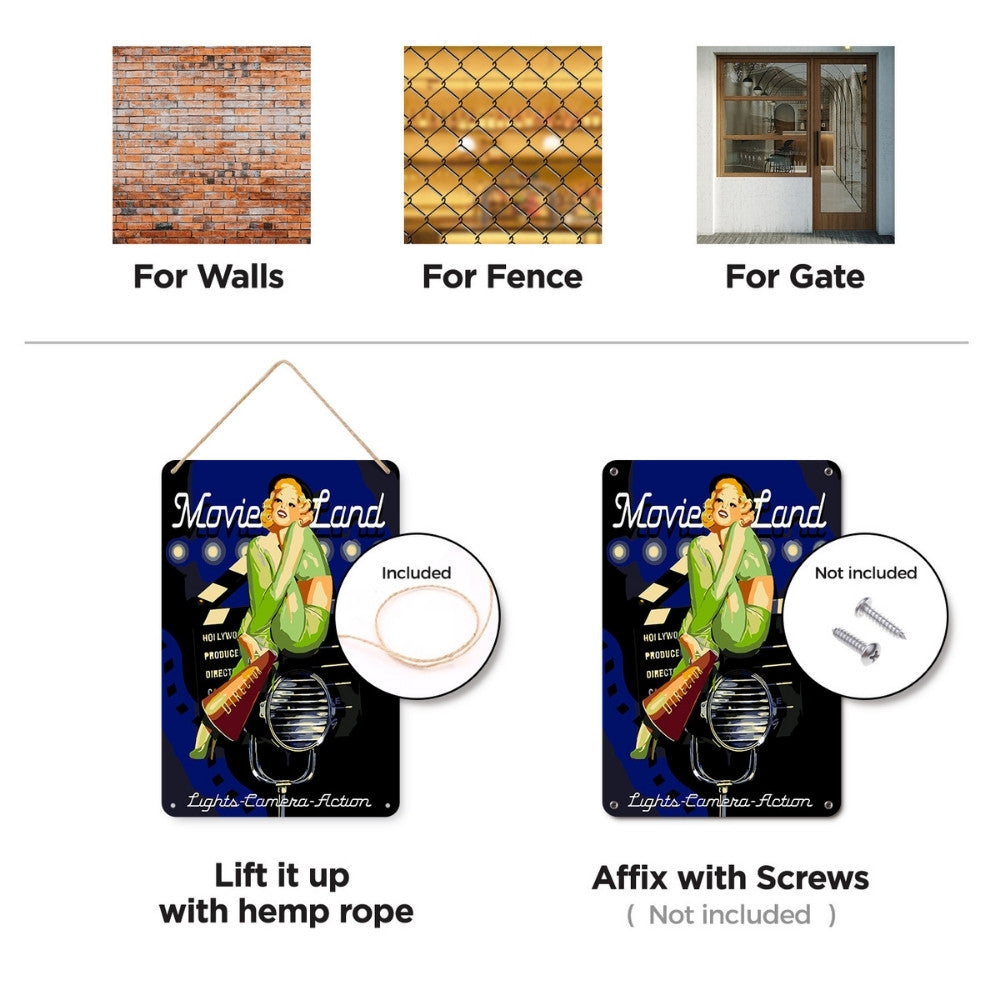 Paint by Numbers Metal Poster - Movieland