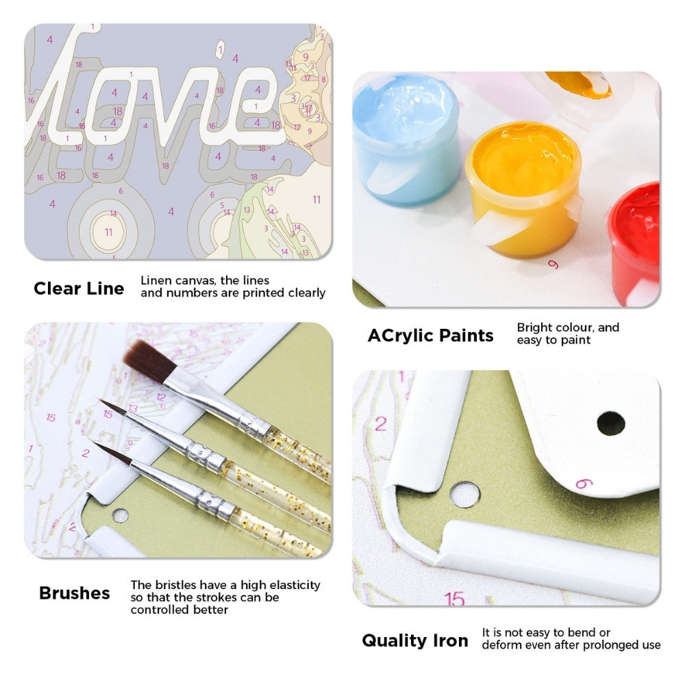 Paint by Numbers Metal Poster - Movieland