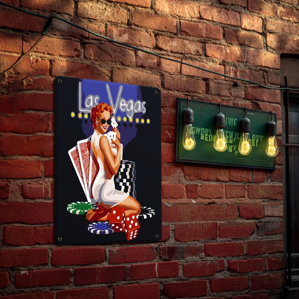 Paint by Numbers Metal Poster - Las Vegas Glamour