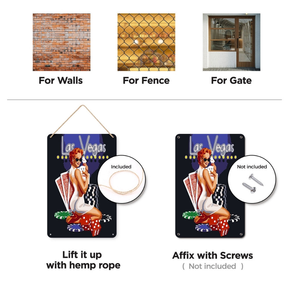 Paint by Numbers Metal Poster - Las Vegas Glamour