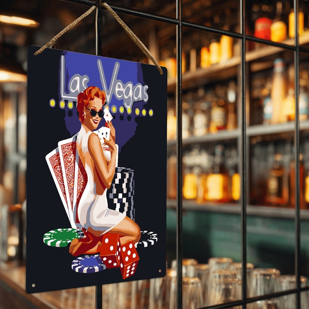 Paint by Numbers Metal Poster - Las Vegas Glamour