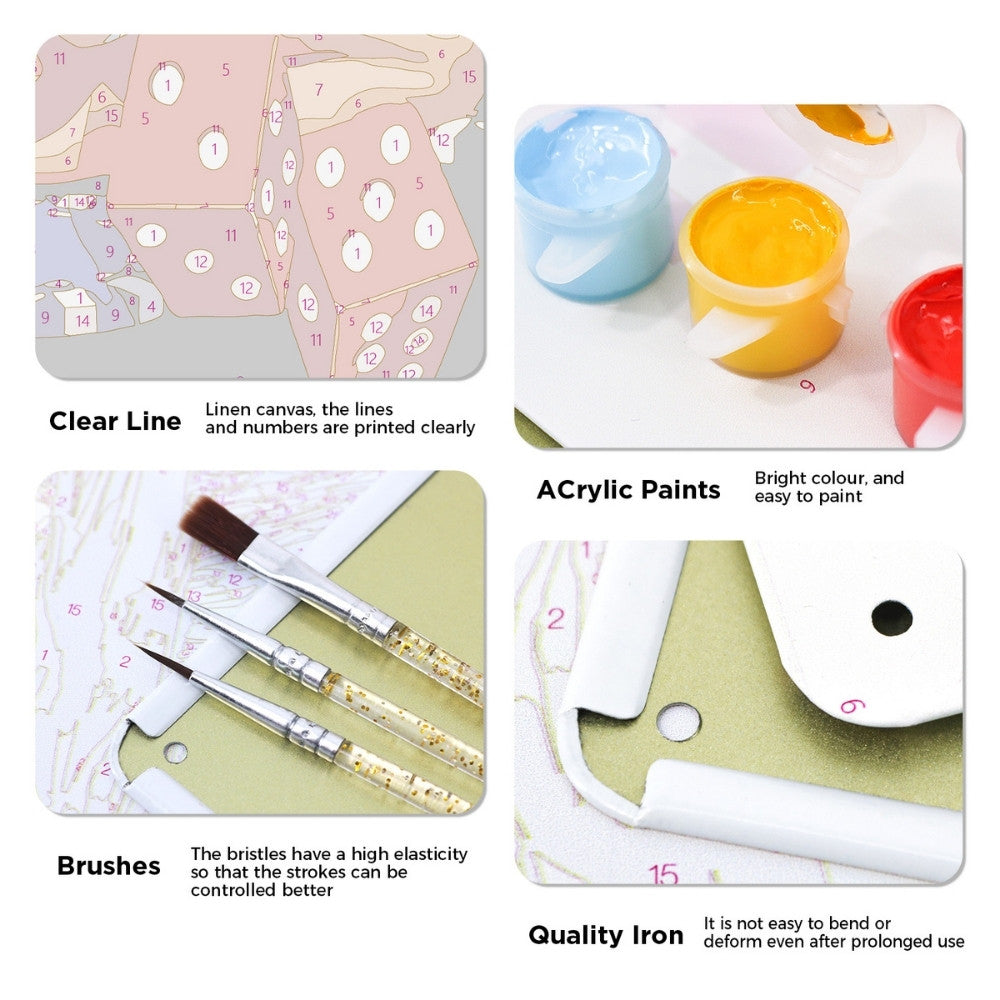 Paint by Numbers Metal Poster - Las Vegas Glamour