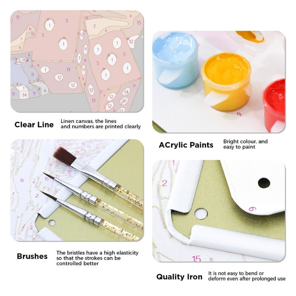 Paint by Numbers Metal Poster - Las Vegas Glamour