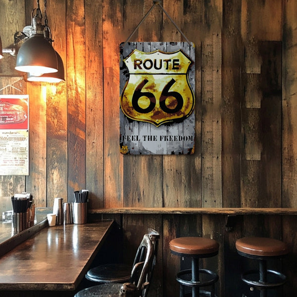 Paint by Numbers Metal Poster - Route 66