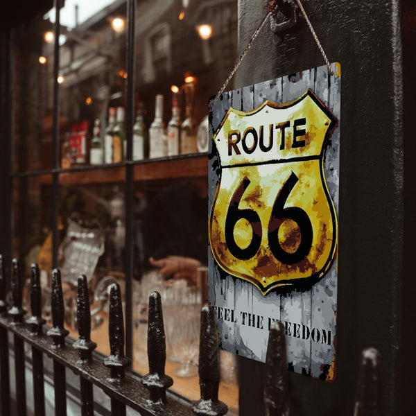 Paint by Numbers Metal Poster - Route 66