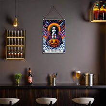 Load image into Gallery viewer, Paint by Numbers Metal Poster - The Trickster and the Pumpkin