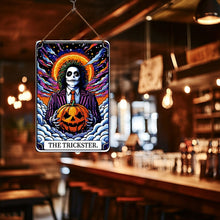 Load image into Gallery viewer, Paint by Numbers Metal Poster - The Trickster and the Pumpkin